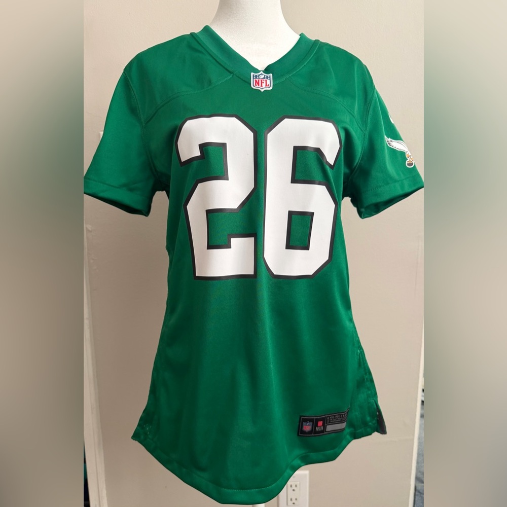Women's Philadelphia Eagles Saquon Barkley Nike Kelly Green Alt. Game Jersey - M
